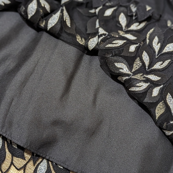 Shoshanna Midnight Joalyn Metallic Dress Sz 0 - Picture 5 of 7